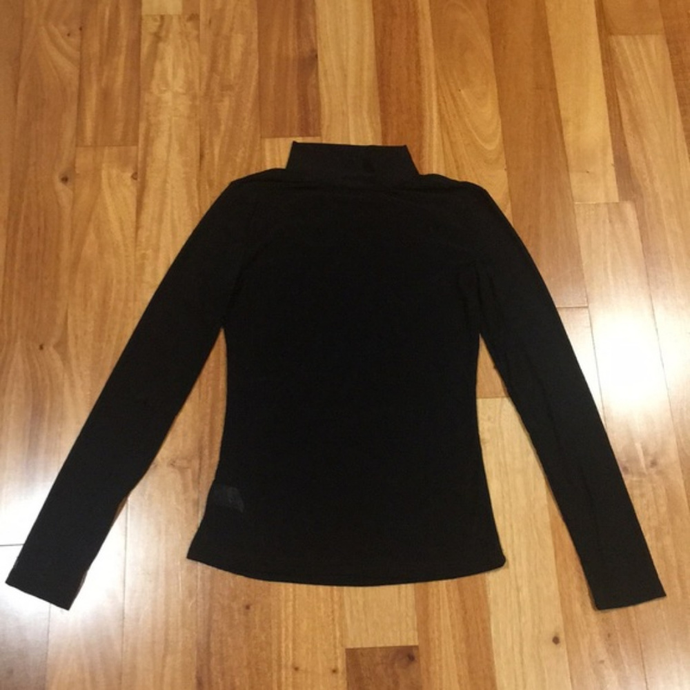 Sheer Top Turtleneck Mesh See Through shirt - Picture 3 of 7